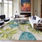 World Rug Gallery Contemporary Tropical Floral Indoor/Outdoor Area Rug 5'3'' x 7' Green 433GREEN5X7 - alternate 8